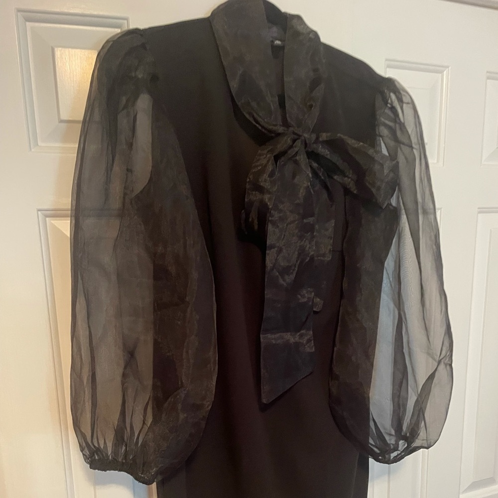 Eloquii black bow dress - like new - 16